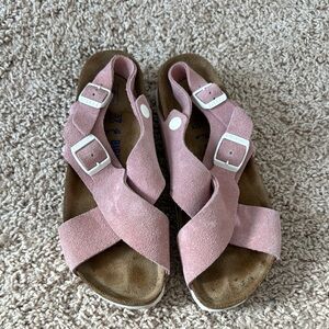 Women's Pink Suede Birkenstocks